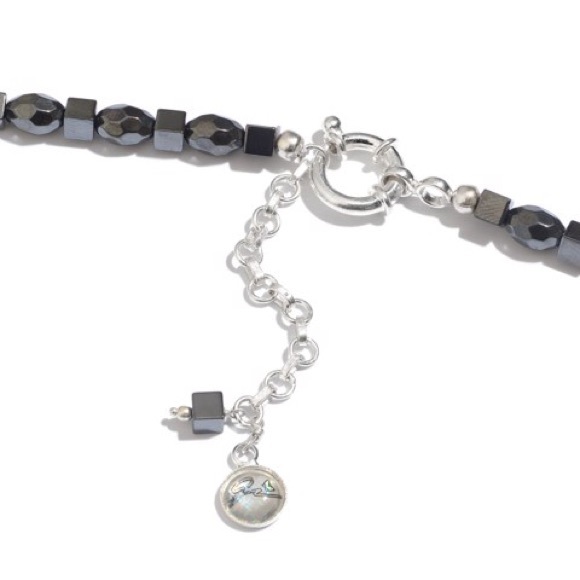 Hematite and Sterling Silver Necklace - Picture 9 of 9